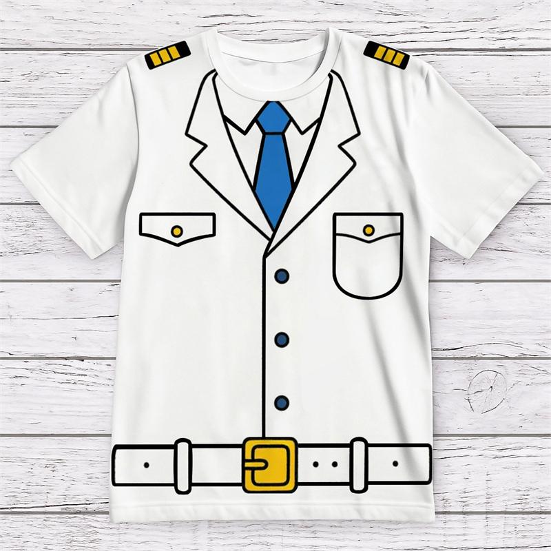 Funny Pilot Uniform Graphic T Shirts For Men Summer Fashion Short Sleeve 3D Printed T-shirts Casual Oversized Crew Neck Tees XL
Funny Pilot Uniform Graphic T Shirts For Men Summer Fashion Short Sleeve 3D Printed T-shirts Casual Oversized Crew Neck Tees XL