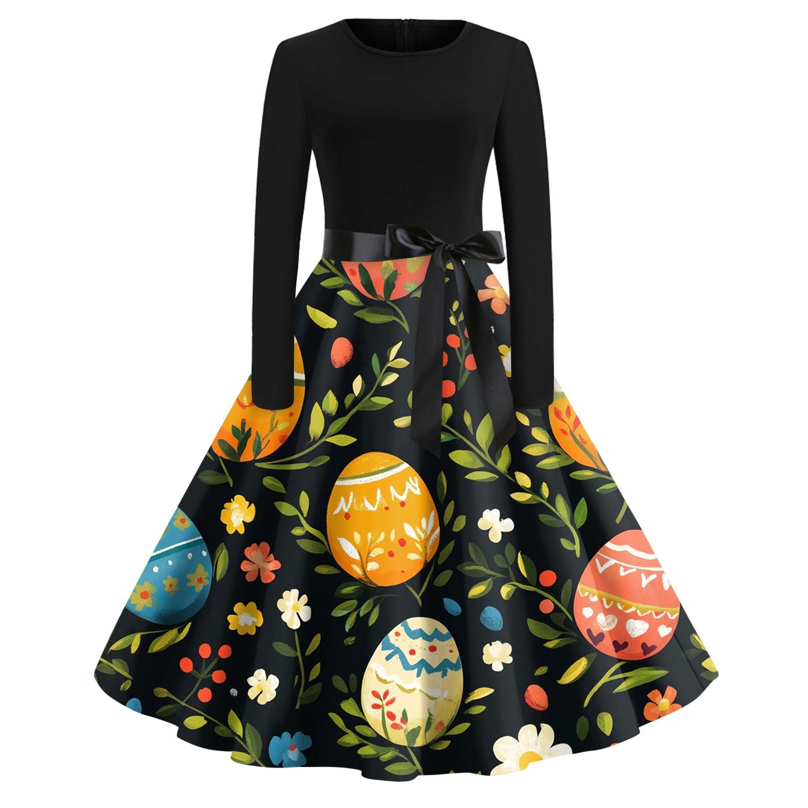 Женские платья модные повседневные облегающие платья с круглым вырезом и принтом на Пасху с длинным рукавом XXXXXL
Женские платья модные повседневные облегающие платья с круглым вырезом и принтом на Пасху с длинным рукавом XXXXXL