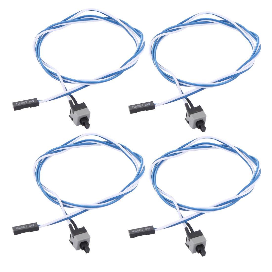 uxcell 4pcs 50cm 2 Pin PC Power Switch Cable Momentary Push Button Switch Connector Cable Computer Power Reset Cable On/Off
uxcell 4pcs 50cm 2 Pin PC Power Switch Cable Momentary Push Button Switch Connector Cable Computer Power Reset Cable On/Off