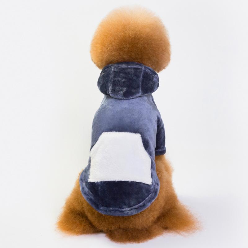 Special casual pet sweater color ribbon pocket flannel dog thickened flannel hooded dog clothes thickened warm XXL темно-сірий
Special casual pet sweater color ribbon pocket flannel dog thickened flannel hooded dog clothes thickened warm XXL темно-сірий