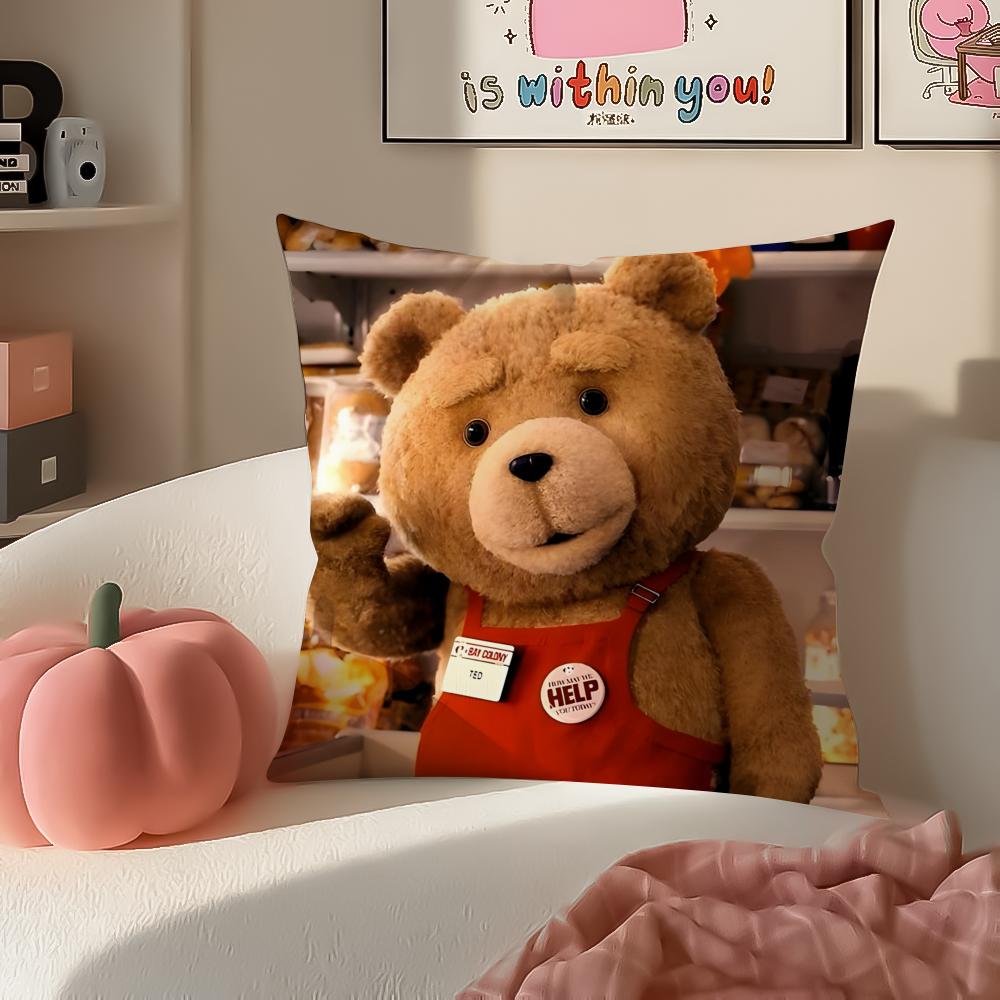 Movie TedTeddy Bear Cute Cushion Cover Pillowcase Short Plush Invisible zipper Room Sofa Cushion Cover 30X30cm
Movie TedTeddy Bear Cute Cushion Cover Pillowcase Short Plush Invisible zipper Room Sofa Cushion Cover 30X30cm
