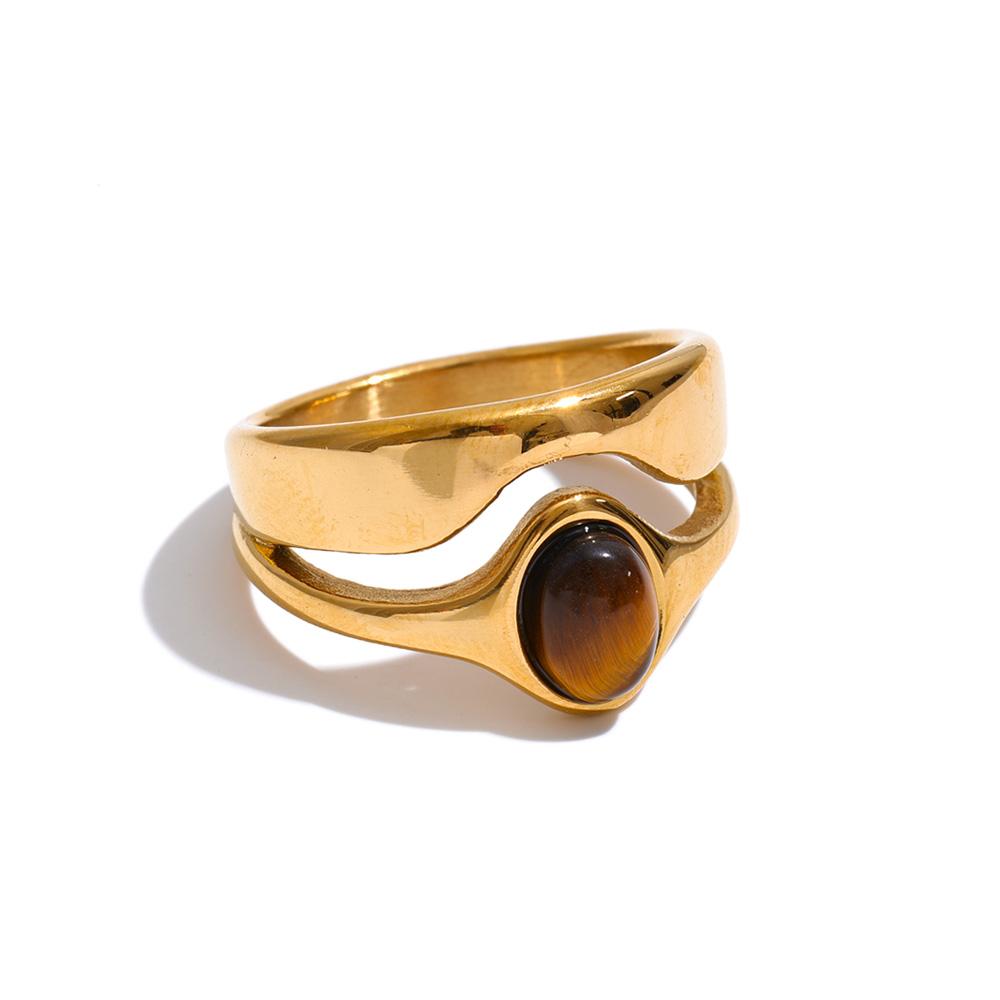 Yhpup Size 6789 Stainless Steel Shell Double-Layer Wide Ring for Women Tarnish Resistant Smooth Metal Casting Charm Jewelry 6
Yhpup Size 6789 Stainless Steel Shell Double-Layer Wide Ring for Women Tarnish Resistant Smooth Metal Casting Charm Jewelry 6