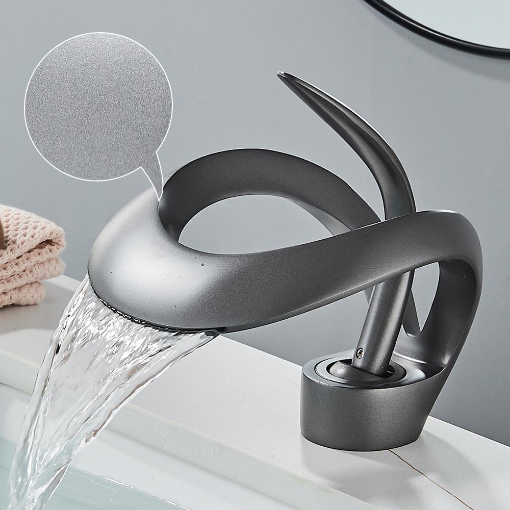 Solid Brass Waterfall Basin Faucet Single Handle Hot Cold Water Mixer Tap For Bathroom Sink
Solid Brass Waterfall Basin Faucet Single Handle Hot Cold Water Mixer Tap For Bathroom Sink