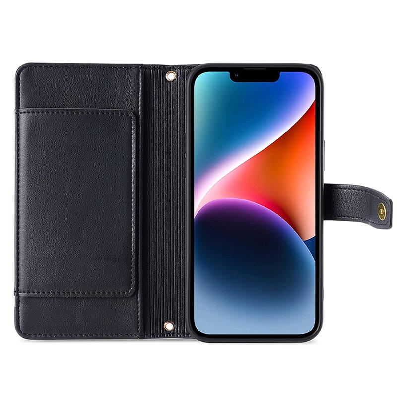 Leather Wallet Case for iPhone 15 Pro Max,Zipper Credit Card Slots Stand Phone Cover with Wrist Strap and Shoulder Strap Pink
Leather Wallet Case for iPhone 15 Pro Max,Zipper Credit Card Slots Stand Phone Cover with Wrist Strap and Shoulder Strap Pink