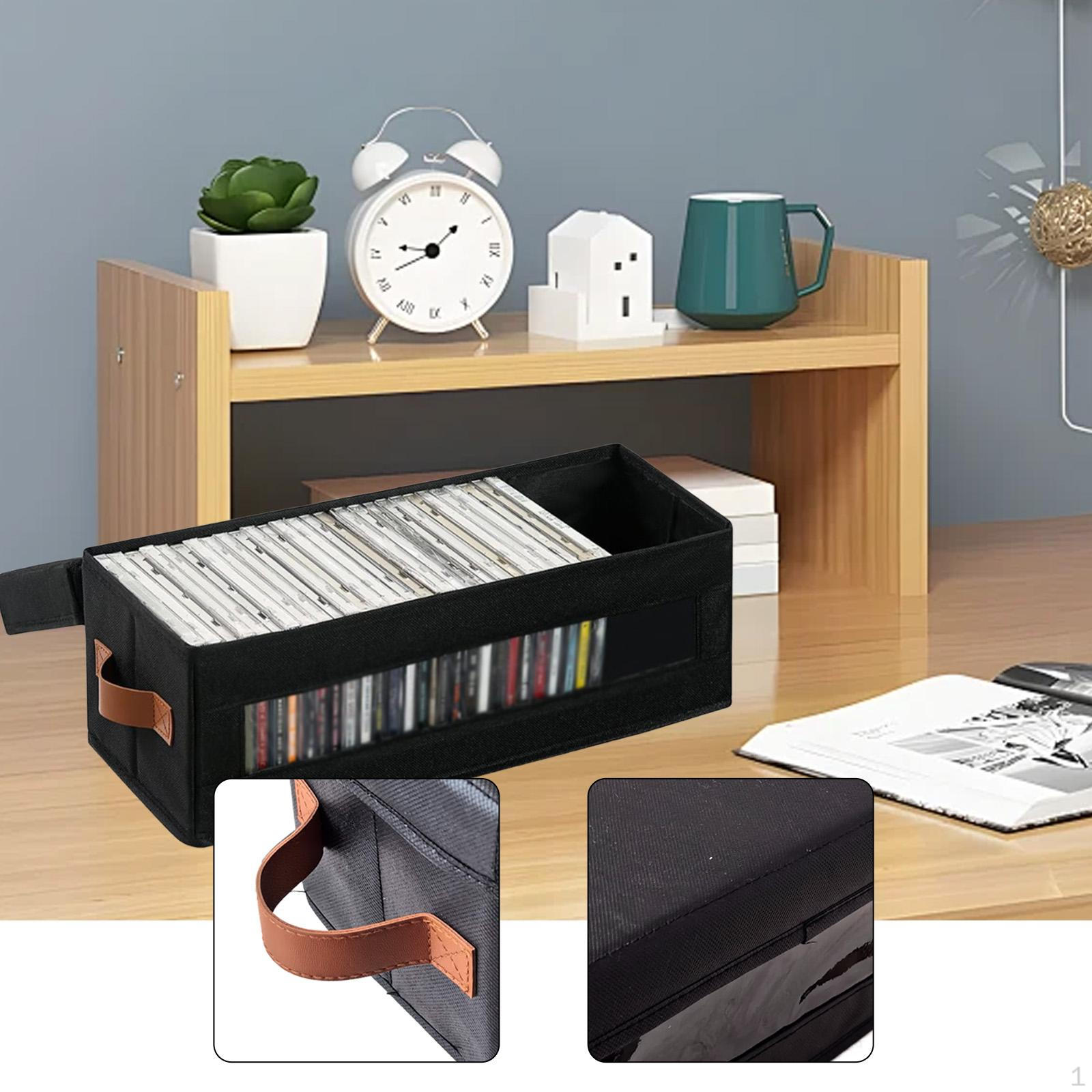 DVD Storage Box Case Holder with Visible Window Dustproof Display Stand Handles and Lid
DVD Storage Box Case Holder with Visible Window Dustproof Display Stand Handles and Lid