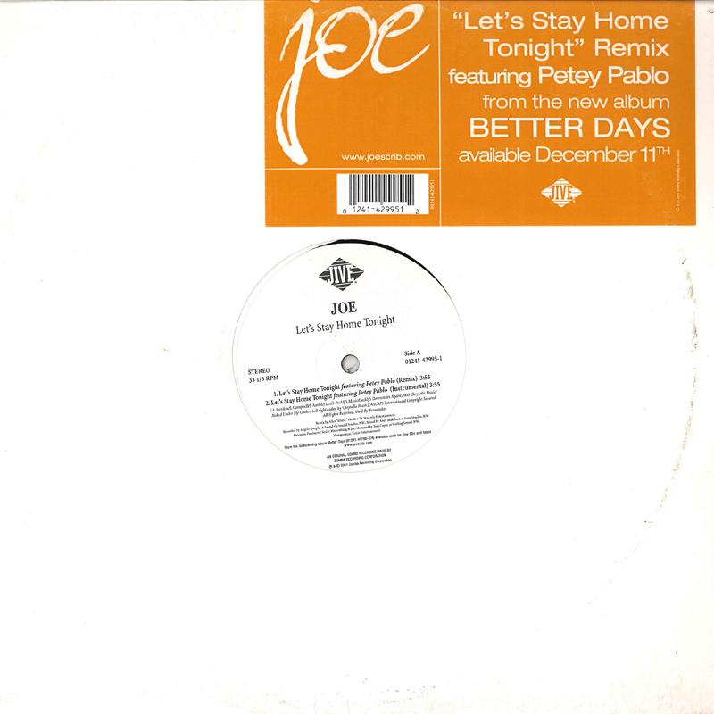 12inch Record JOE - Let s Stay Home Tonight 01241429951,012 JIVE 2001 US Rap & Hip-Hop/R&B Used
12inch Record JOE - Let s Stay Home Tonight 01241429951,012 JIVE 2001 US Rap & Hip-Hop/R&B Used