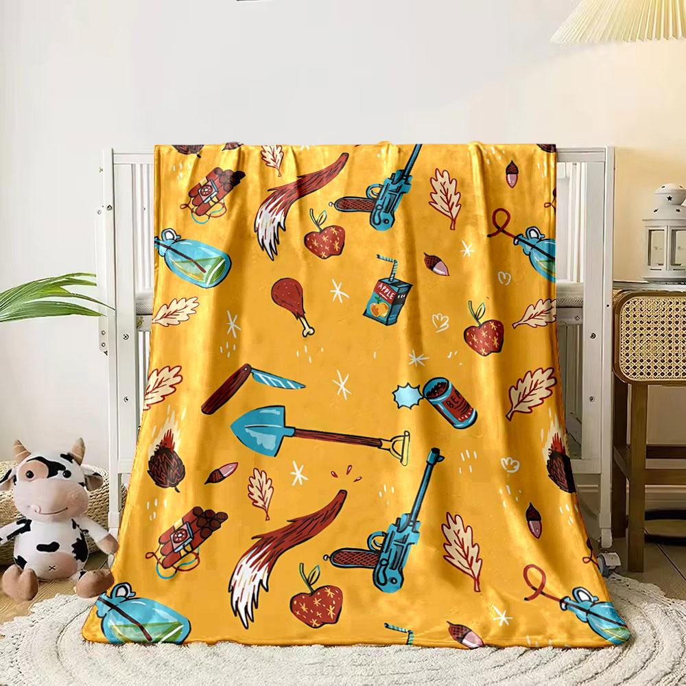 A playful survival-themed pattern of tools, foods, weapons, and foliage. for all seasons blanket lunch break throw gift 80cm x 120cm
A playful survival-themed pattern of tools, foods, weapons, and foliage. for all seasons blanket lunch break throw gift 80cm x 120cm
