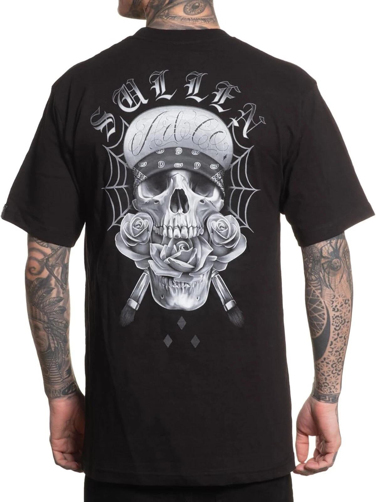 Sullen Men s Flipped Short Sleeve Standard T-shirt Skull and Roses Tattoo Tee S
Sullen Men s Flipped Short Sleeve Standard T-shirt Skull and Roses Tattoo Tee S