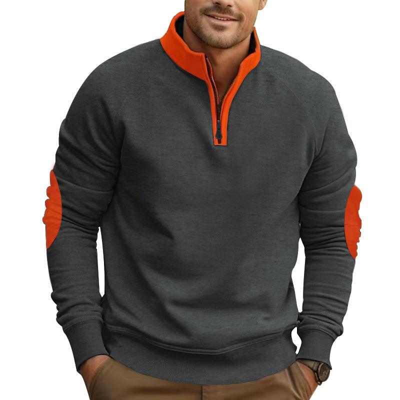New Color Matching Autumn and Winter Loose Casual Velvet Heavy Stand-up Collar Pullover Half Zipper Long-sleeved Sweater XXXL темно-сірий колір
New Color Matching Autumn and Winter Loose Casual Velvet Heavy Stand-up Collar Pullover Half Zipper Long-sleeved Sweater XXXL темно-сірий колір