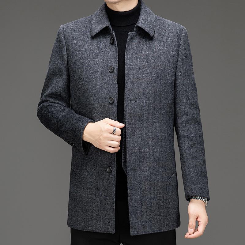Men s Double-Faced Wool Blend Mid-Length Coat - Business Casual Down Jacket for Middle-Aged Dads 180/52
Men s Double-Faced Wool Blend Mid-Length Coat - Business Casual Down Jacket for Middle-Aged Dads 180/52