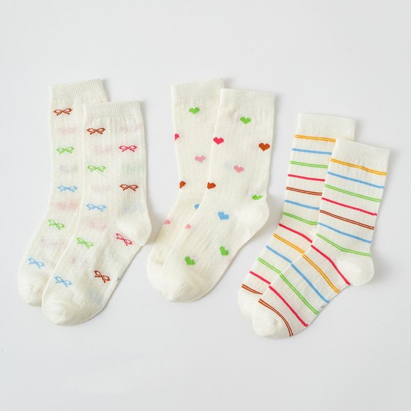 3Pairs/set Rainbow Socks for Kids Spring Summer Colourful Stripe Breathable Mesh Bow Cotton Girls Tube School Socks M разноцветный
3Pairs/set Rainbow Socks for Kids Spring Summer Colourful Stripe Breathable Mesh Bow Cotton Girls Tube School Socks M разноцветный