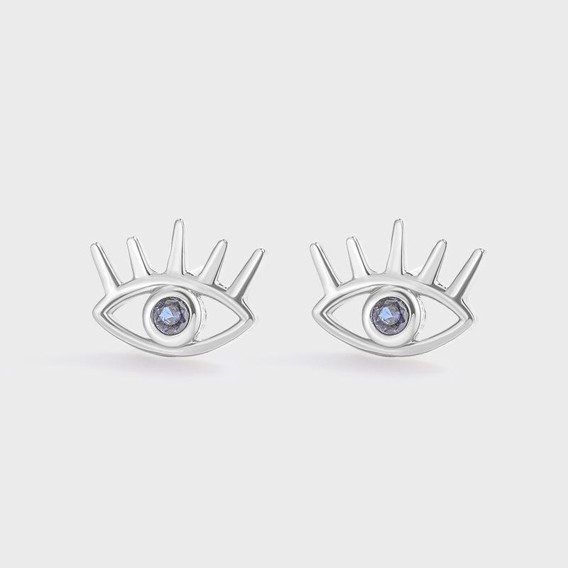 Evil Eye S925 Sterling Silver Stud Earrings - Niche European & American Design S925 Silver
Evil Eye S925 Sterling Silver Stud Earrings - Niche European & American Design S925 Silver
