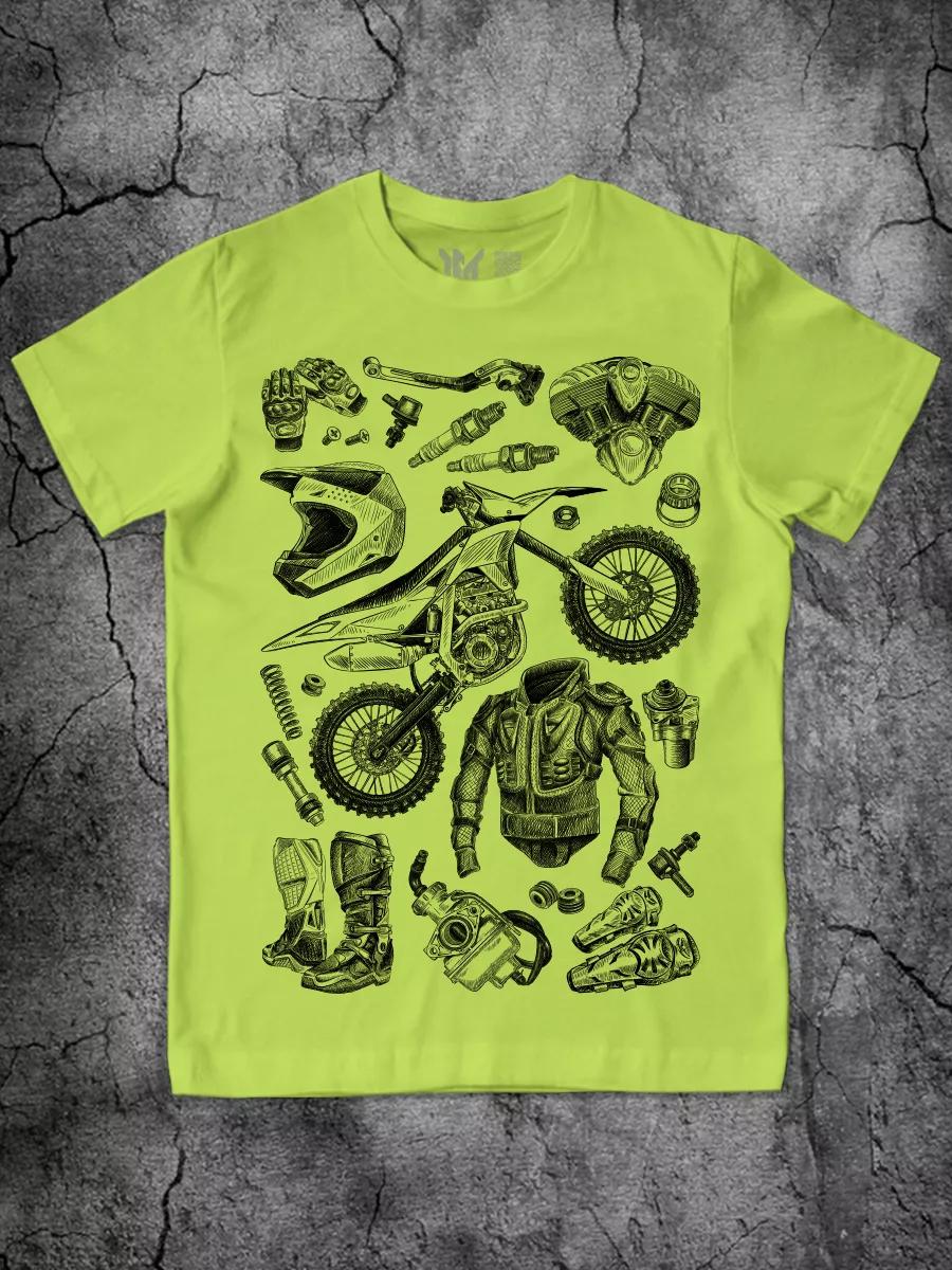 Motocross light green T-shirt with cotton print M
Motocross light green T-shirt with cotton print M