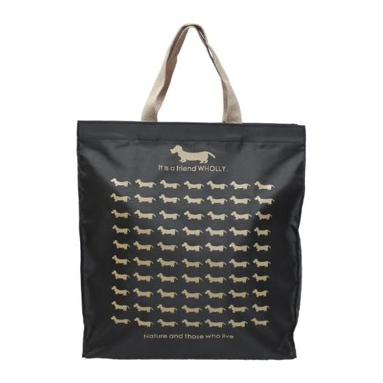 Yubisha Tote Bag Eco Bag Square Shape with Gusset Dog Pattern Black Approx. Height 36 x Width 33 x Depth 12cm WHOLLY Compact Folding Shopping Bag
Yubisha Tote Bag Eco Bag Square Shape with Gusset Dog Pattern Black Approx. Height 36 x Width 33 x Depth 12cm WHOLLY Compact Folding Shopping Bag