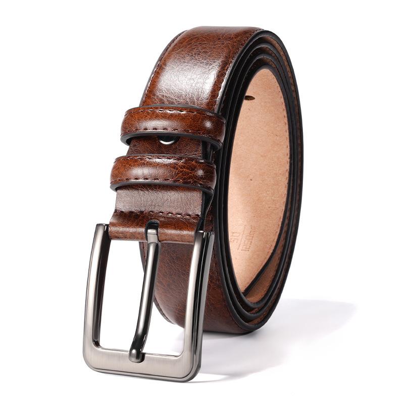 Retro New Leather Belt for Men Genuine Leather Belt for Men and Middle Aged Men and Young Men Versatile Pin Buckle Belt 130cm
Retro New Leather Belt for Men Genuine Leather Belt for Men and Middle Aged Men and Young Men Versatile Pin Buckle Belt 130cm