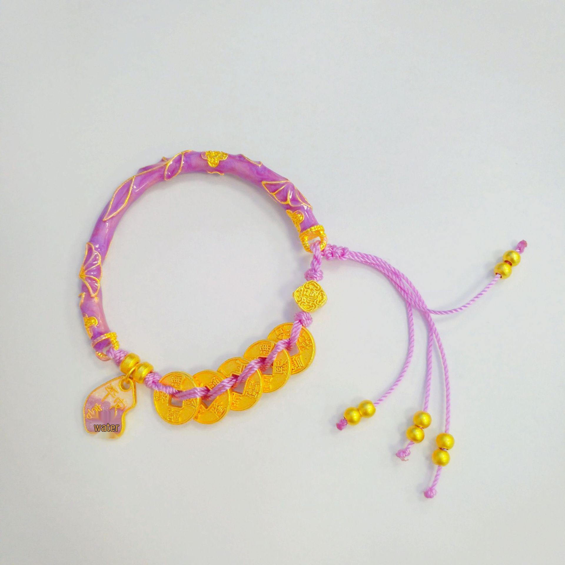 Chinese Style Five Emperors Coins Bracelet with Butterfly Ruyi & Auspicious Words
Chinese Style Five Emperors Coins Bracelet with Butterfly Ruyi & Auspicious Words