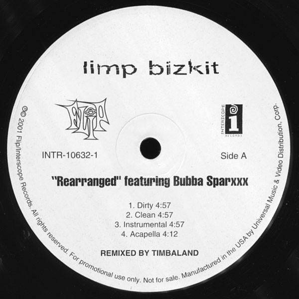 12inch Record LIMP BIZKIT - Rearranged / Take A Look Around (Ti INTR106321 Flip Records, I 2001 US Rap & Hip-Hop/R&B Used
12inch Record LIMP BIZKIT - Rearranged / Take A Look Around (Ti INTR106321 Flip Records, I 2001 US Rap & Hip-Hop/R&B Used