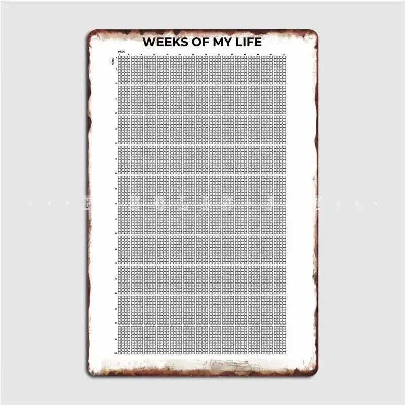 Моя жизнь в неделях Металлическая табличка Постер Клубная вечеринка Дом Персонализированный постер Жестяная табличка Постер 20x30cm
Моя жизнь в неделях Металлическая табличка Постер Клубная вечеринка Дом Персонализированный постер Жестяная табличка Постер 20x30cm