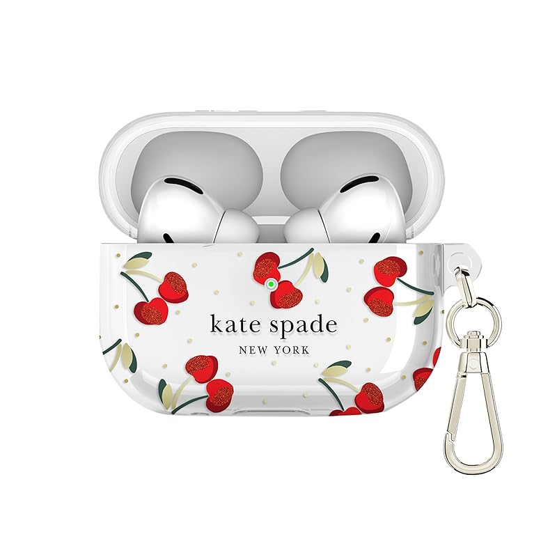 kate spade new york AirPods Pro protective case with key chain ring - Cherry Dot, AirPods Compatible with Pro 2nd generation/1st generation
kate spade new york AirPods Pro protective case with key chain ring - Cherry Dot, AirPods Compatible with Pro 2nd generation/1st generation
