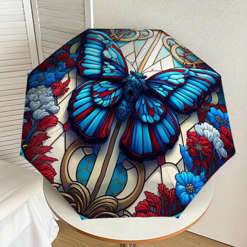 1pc Stained Glass Butterfly Panel Umbrella with Plastic Handle,Suitable for All Seasons Home Travel Outdoor UmbrellaDD137
1pc Stained Glass Butterfly Panel Umbrella with Plastic Handle,Suitable for All Seasons Home Travel Outdoor UmbrellaDD137