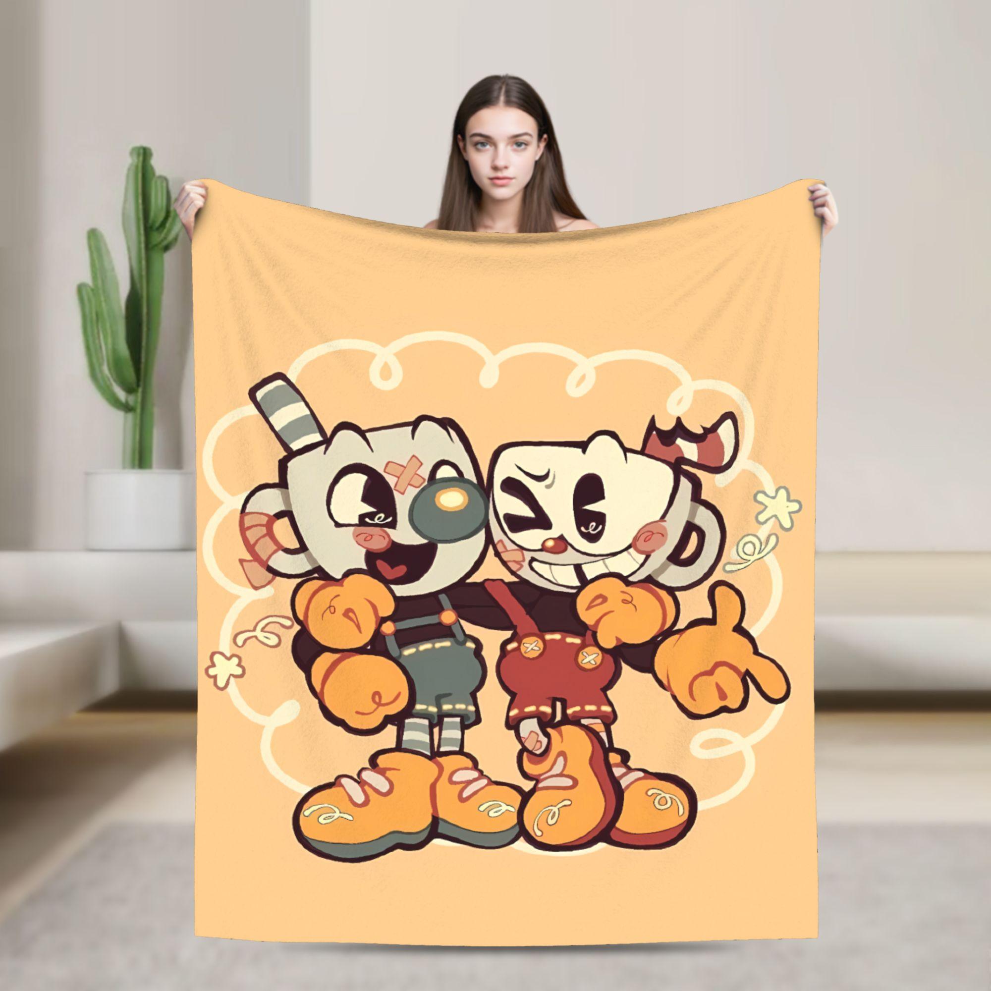 Cupheads & Mugmans Warm Soft Blankets Cartoon Kids Plush Throw Blanket Funny Home Decor Flannel Bedspread Sofa Bed Cover 75cmx90cm чорний
Cupheads & Mugmans Warm Soft Blankets Cartoon Kids Plush Throw Blanket Funny Home Decor Flannel Bedspread Sofa Bed Cover 75cmx90cm чорний