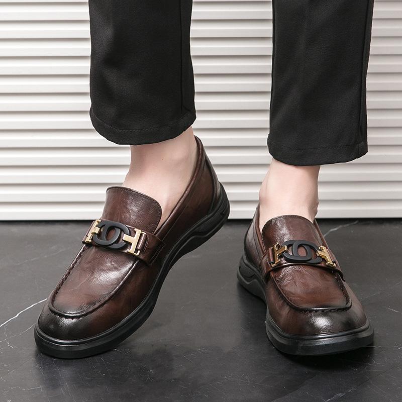 Leather Shoes Men s Business Dress Casual Leather Shoes One Pedal Lazy Gloves Loafers 38
Leather Shoes Men s Business Dress Casual Leather Shoes One Pedal Lazy Gloves Loafers 38