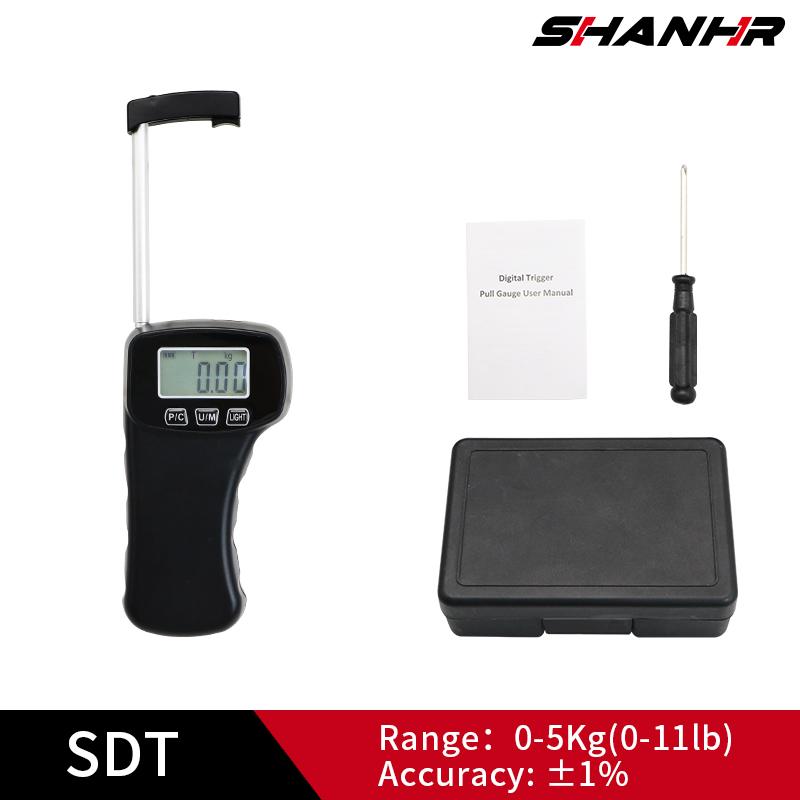 SHANHR Digital Tenision Meter Force Gauge Push Pull Gauge Portable Force Meter with Units KG/LB, Storage Case, Auto Backlit LCD 0-5Kg(0-11)lb
SHANHR Digital Tenision Meter Force Gauge Push Pull Gauge Portable Force Meter with Units KG/LB, Storage Case, Auto Backlit LCD 0-5Kg(0-11)lb