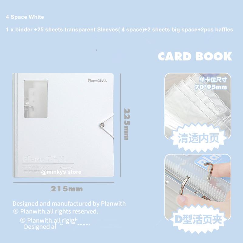 MINKYS Kawaii 4/6/9 Space 3 inch Kpop Photo Card Binder Large Capacity Idol Photocard Album Photocards Binder Collect Book
MINKYS Kawaii 4/6/9 Space 3 inch Kpop Photo Card Binder Large Capacity Idol Photocard Album Photocards Binder Collect Book