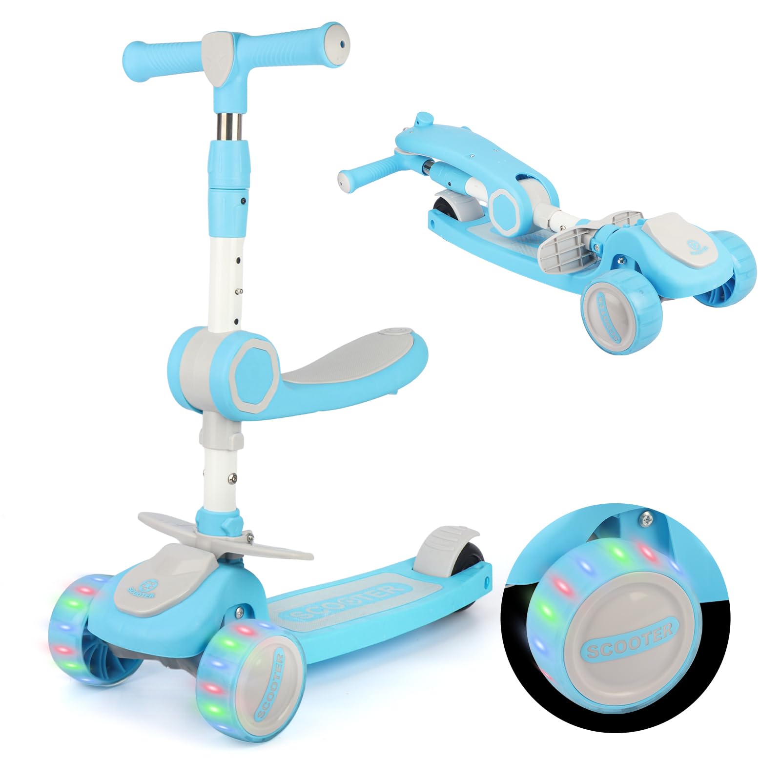 Самокат LittleSo для года Рост Сиденье Подсветка Светодиодная Направленная Грузоподъемность Подходит для улицы Подарки 3-10 лет, Кикборд, 4 уровня синий
Самокат LittleSo для года Рост Сиденье Подсветка Светодиодная Направленная Грузоподъемность Подходит для улицы Подарки 3-10 лет, Кикборд, 4 уровня синий