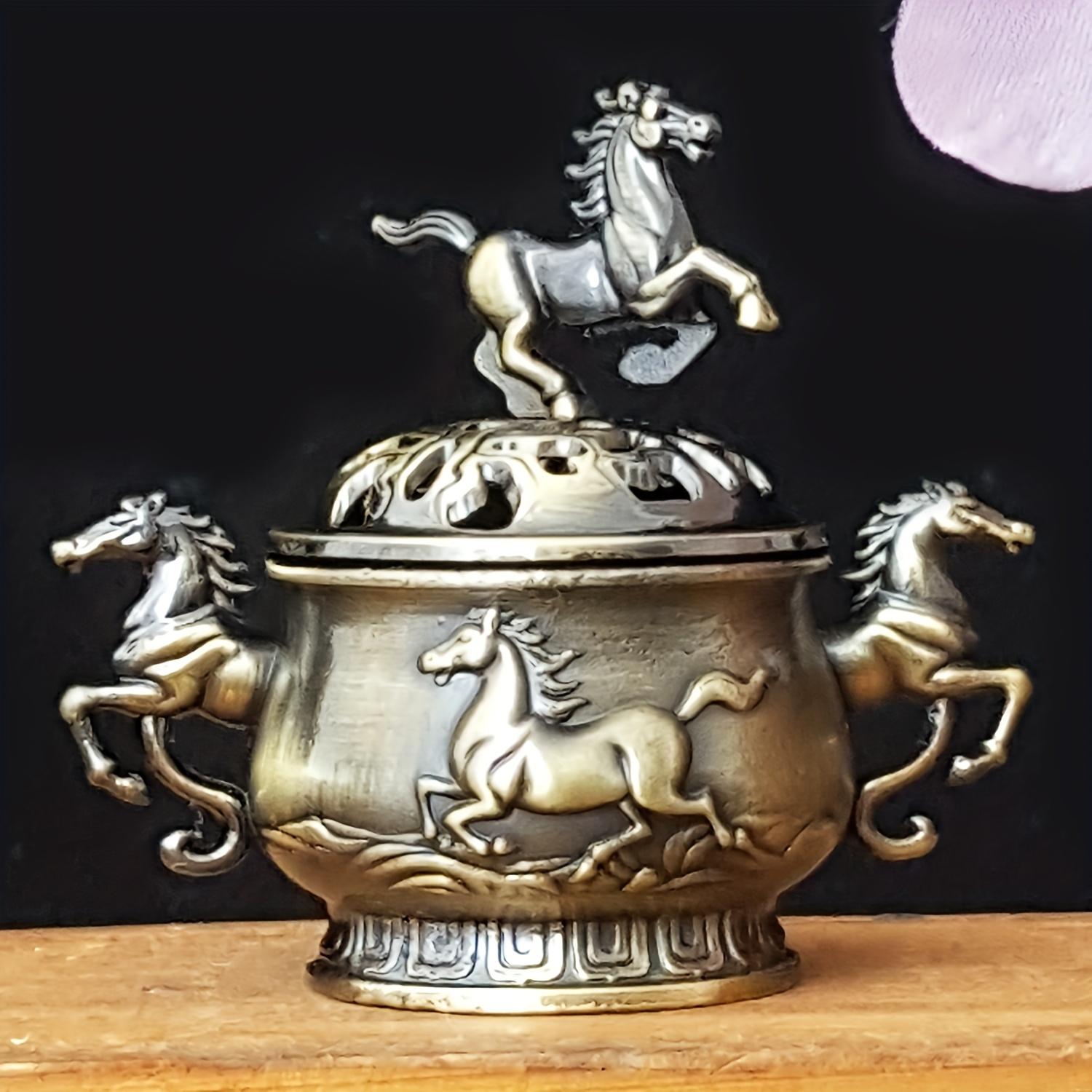 Incense Burner For the Year of the Horse, New Year s gift for the Year of the Horse, incense burner for carrying a pot, exquisite carving 1pc
Incense Burner For the Year of the Horse, New Year s gift for the Year of the Horse, incense burner for carrying a pot, exquisite carving 1pc