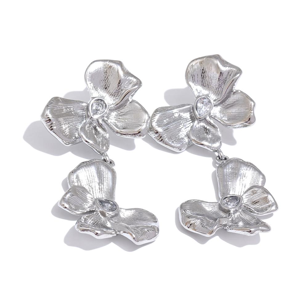 Yhpup Stainless Steel Metal Flower Bow Knot Drop Dangle Earrings High Quality CZ Waterproof Statement Jewelry for Party
Yhpup Stainless Steel Metal Flower Bow Knot Drop Dangle Earrings High Quality CZ Waterproof Statement Jewelry for Party