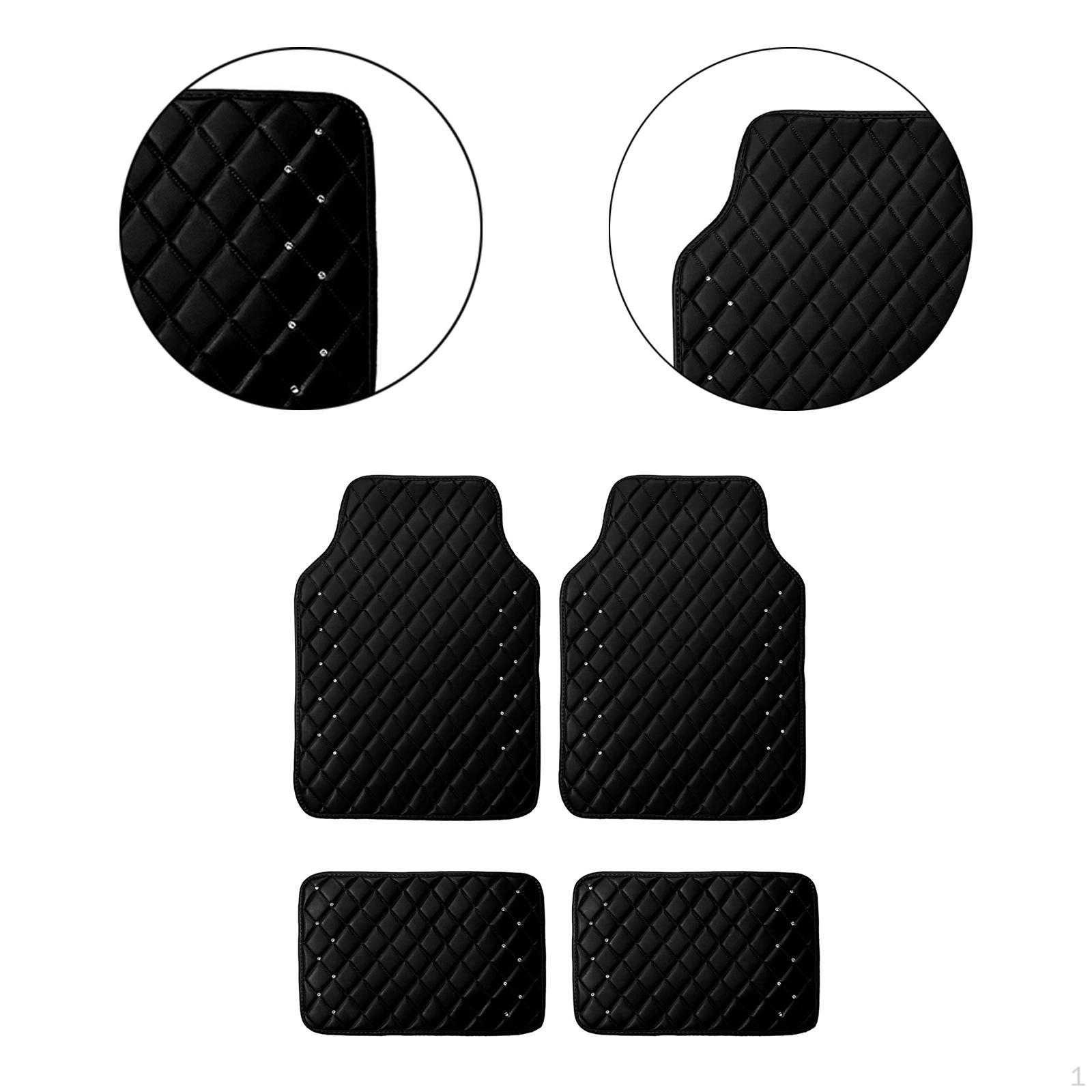 Автомобільні килимки з 4 шт. Водонепроникні високопродуктивні автомобільні для позашляховиків Ван автомобілів чорний
Автомобільні килимки з 4 шт. Водонепроникні високопродуктивні автомобільні для позашляховиків Ван автомобілів чорний