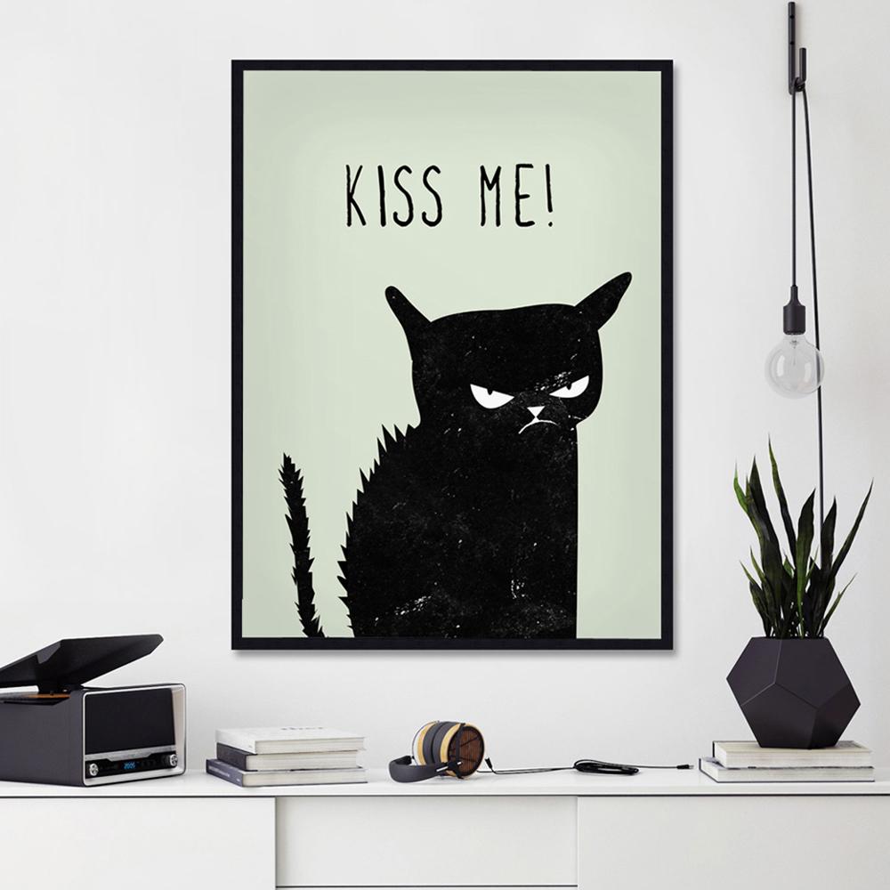 Nordic Angry Black Cats Друк на полотні Картина Поцілуй мене Плакати Настінне мистецтво Тварини Картинки для вітальні Прикраса дому Без рамки 21x30cm No Framed білий
Nordic Angry Black Cats Друк на полотні Картина Поцілуй мене Плакати Настінне мистецтво Тварини Картинки для вітальні Прикраса дому Без рамки 21x30cm No Framed білий