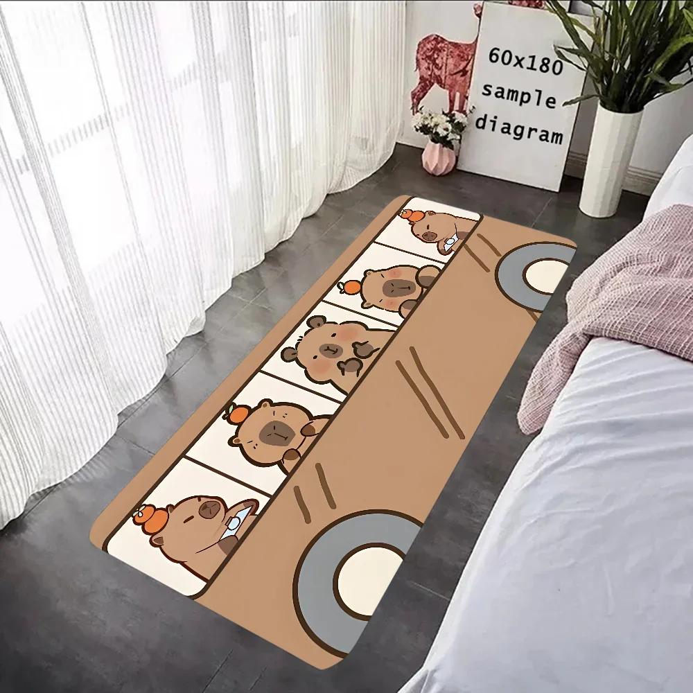 Cartoon cute capybara floor mat graphic print Crystal velvet door mat Bathroom kitchen entrance carpet home decor 40x60cm
Cartoon cute capybara floor mat graphic print Crystal velvet door mat Bathroom kitchen entrance carpet home decor 40x60cm