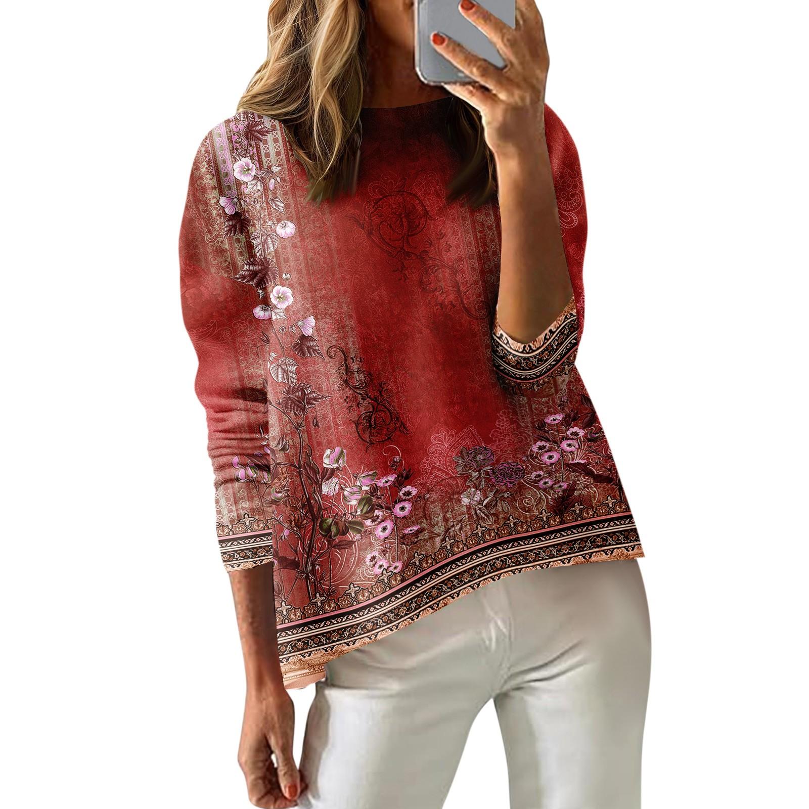 Женская футболка с принтом, длинный рукав, повседневная, выходного дня, модная, с заниженной линией плеч, с круглым вырезом, блузка XXXL красный
Женская футболка с принтом, длинный рукав, повседневная, выходного дня, модная, с заниженной линией плеч, с круглым вырезом, блузка XXXL красный