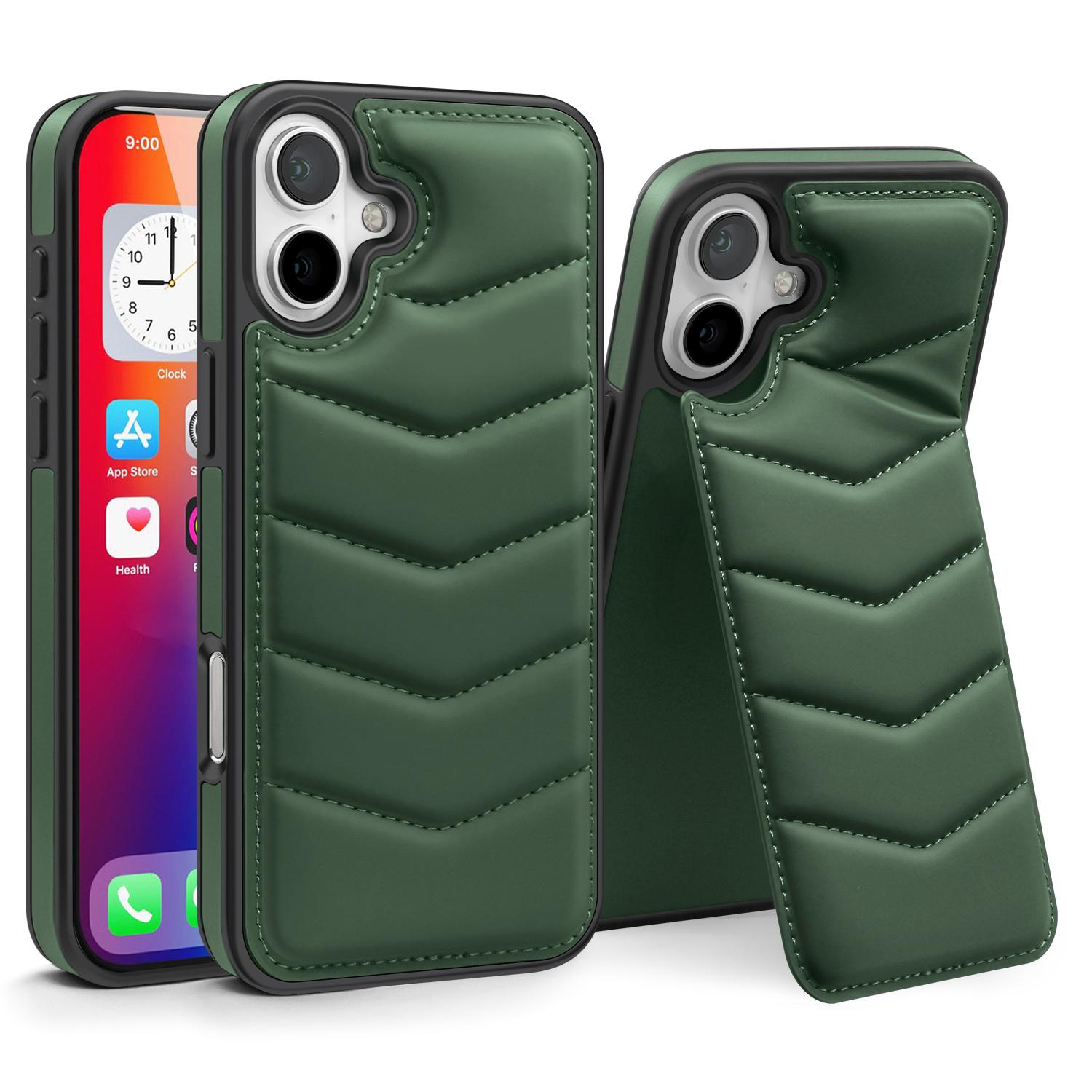 For iPhone 16 Case Compatible with MagSafe RFID Blocking Card Slot Leather Back Cover Green
For iPhone 16 Case Compatible with MagSafe RFID Blocking Card Slot Leather Back Cover Green