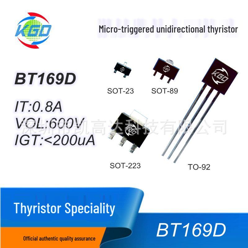BT169S Unidirectional SOT-23 Surface Mount Thyristor
BT169S Unidirectional SOT-23 Surface Mount Thyristor