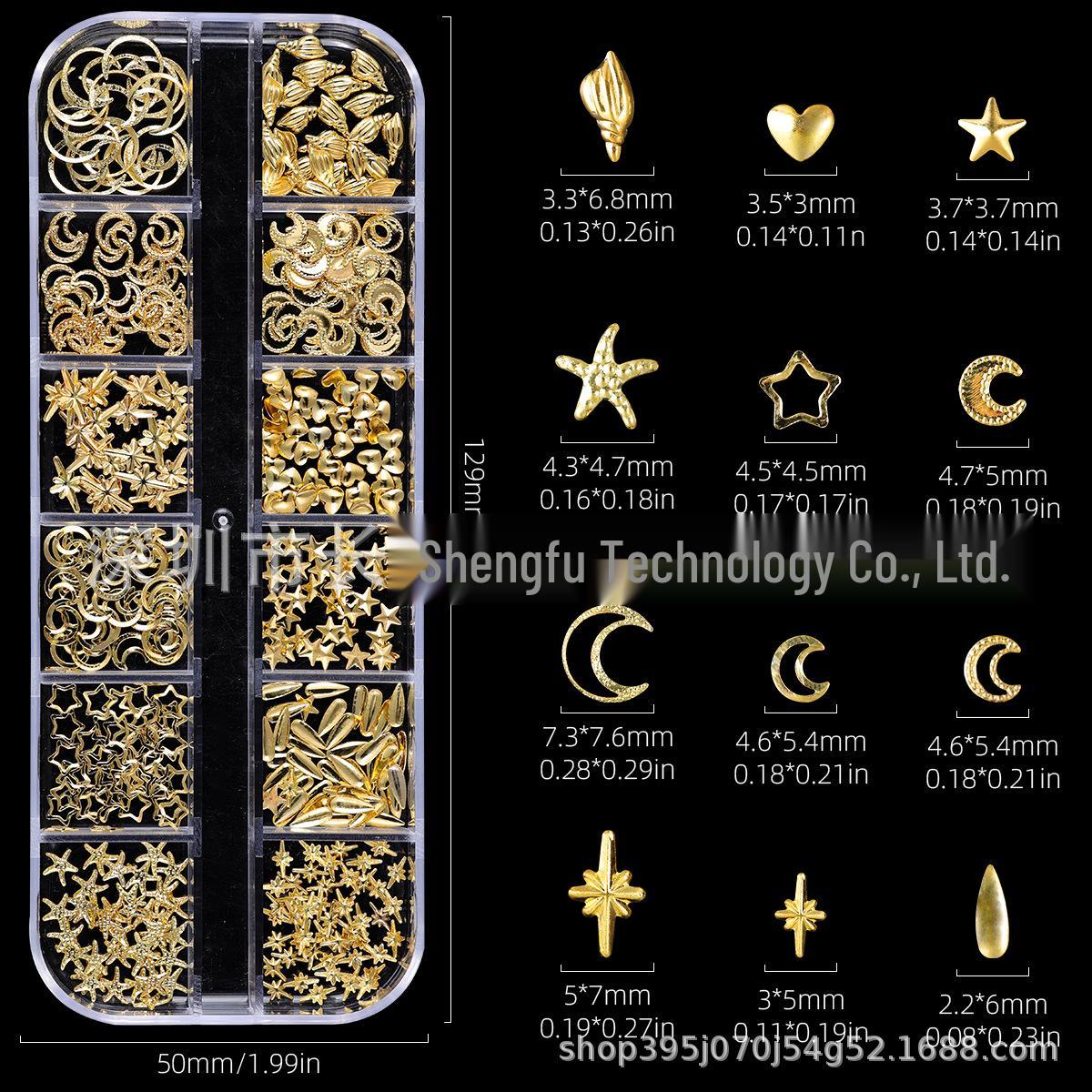 Star Rivet Gold Nail Art Set: Wearable Metal Stickers & Drill Accessories
Star Rivet Gold Nail Art Set: Wearable Metal Stickers & Drill Accessories