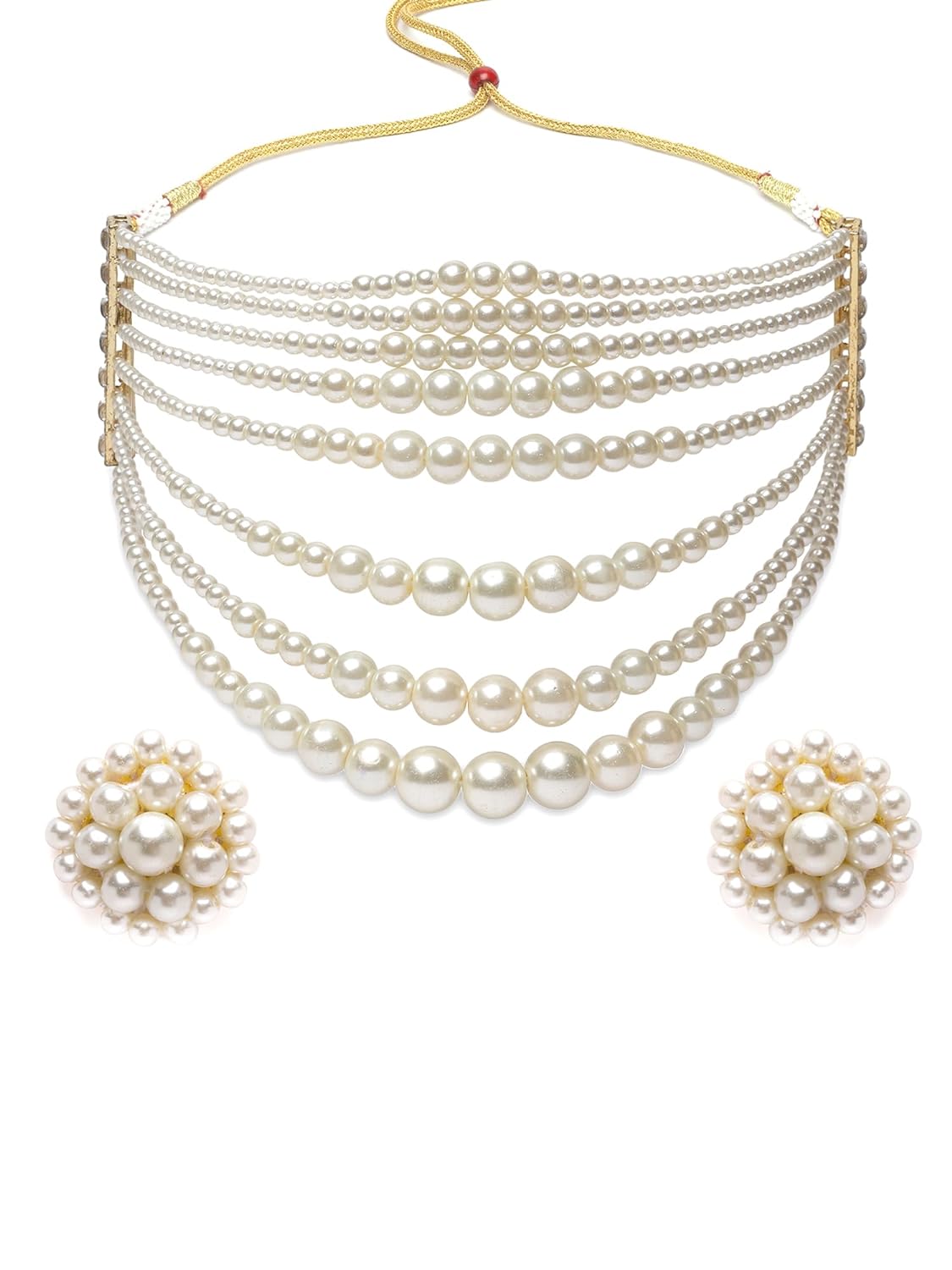 Комплект жемчужного многослойного колье-колье из бисера для женщин
Комплект жемчужного многослойного колье-колье из бисера для женщин