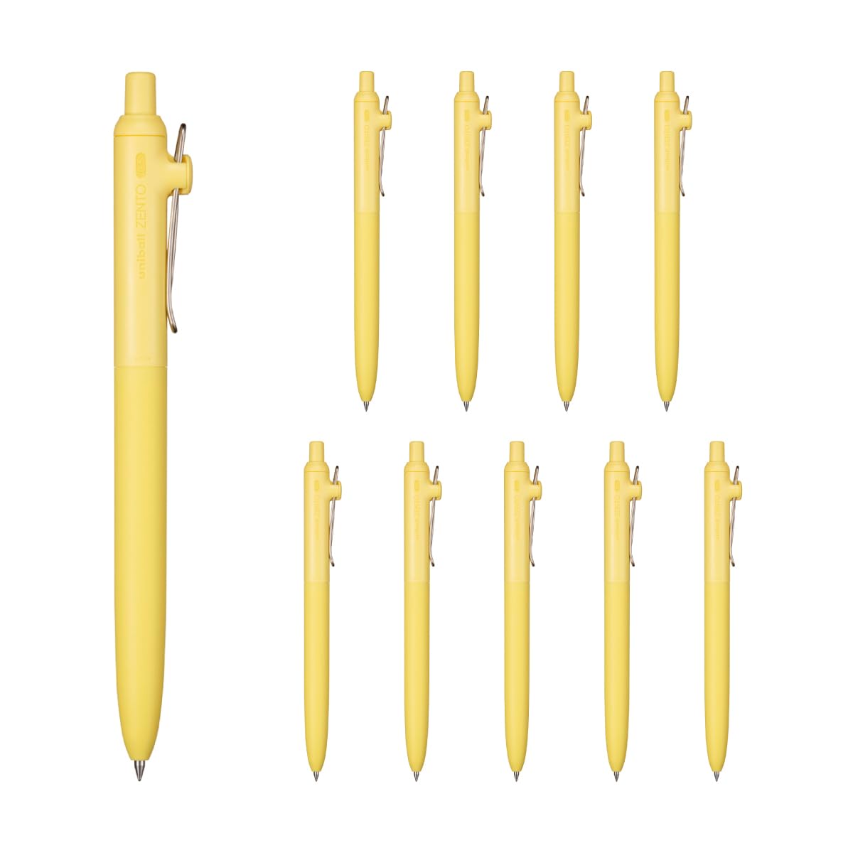Mitsubishi Pencil Water-based Ballpoint Pen uniball ZENTO Standard 0.5 Canary 10-Pack UBNZSC05.27 10P
Mitsubishi Pencil Water-based Ballpoint Pen uniball ZENTO Standard 0.5 Canary 10-Pack UBNZSC05.27 10P