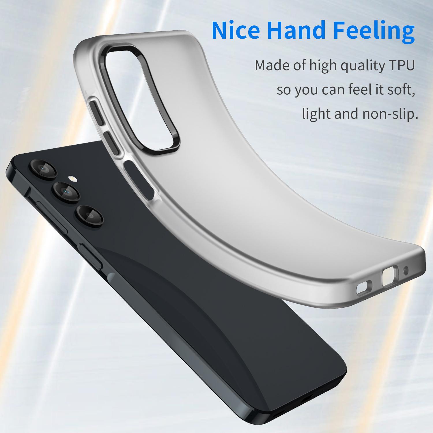For Samsung Galaxy A16 5G/A16 4G Case TPU+PC Phone Back Cover Matte Translucent Design Black
For Samsung Galaxy A16 5G/A16 4G Case TPU+PC Phone Back Cover Matte Translucent Design Black