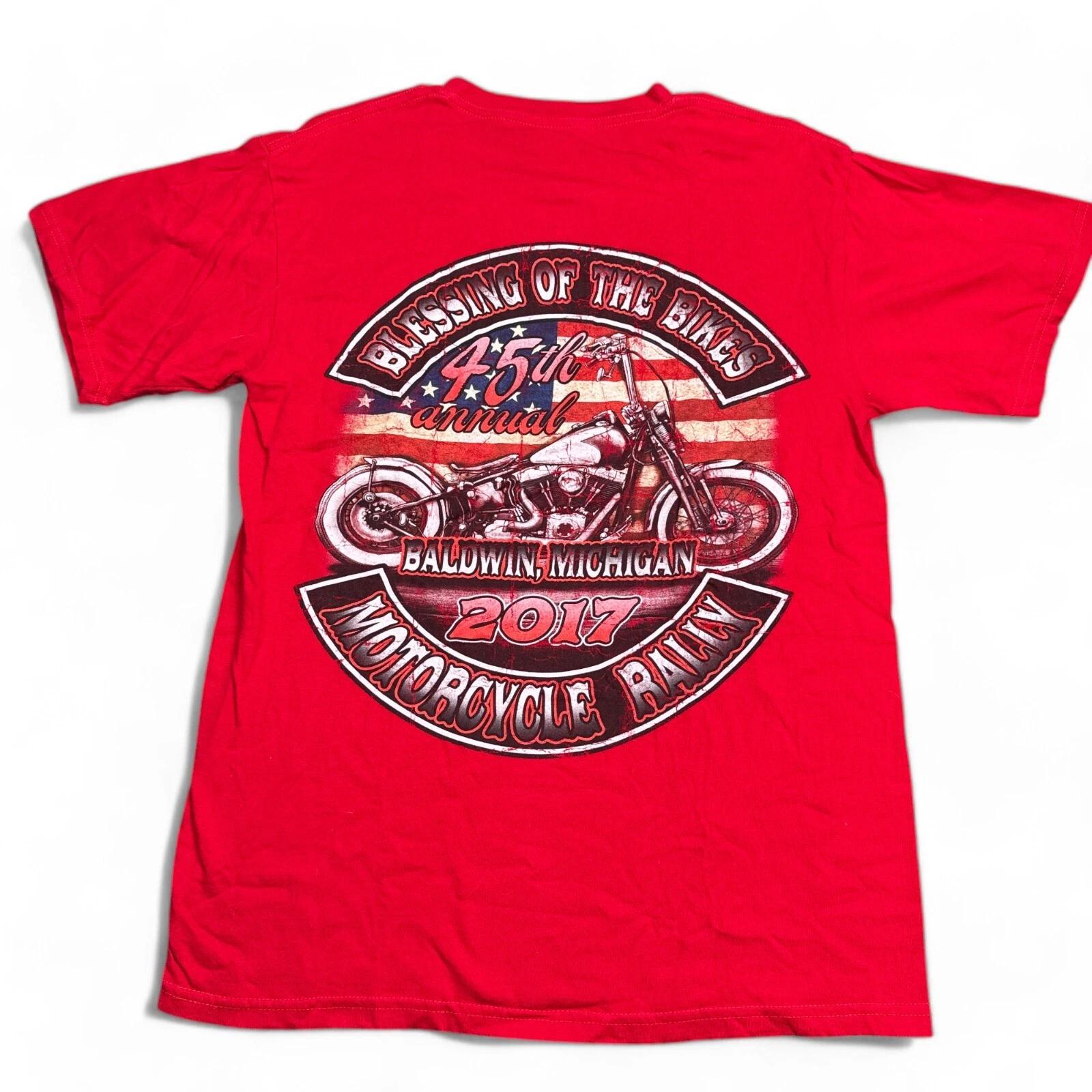 Blessing of the Bikes Motorcycle Rally T Shirt Adult Size Medium Red VTG Style XL
Blessing of the Bikes Motorcycle Rally T Shirt Adult Size Medium Red VTG Style XL