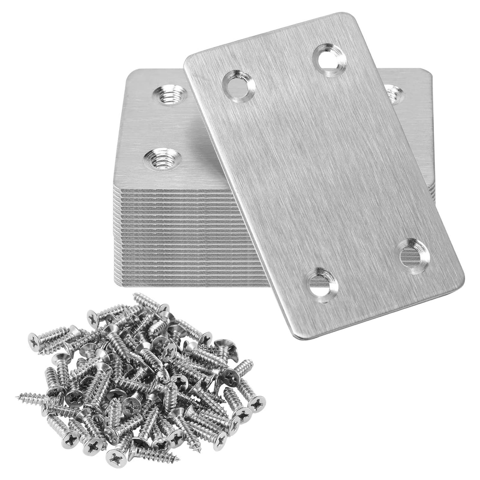 20Pcs Flat Mending Plate Metal Straight Brace Stainless Steel Fixed Angles Support Brackets Repair Joining Fixing Bracket
20Pcs Flat Mending Plate Metal Straight Brace Stainless Steel Fixed Angles Support Brackets Repair Joining Fixing Bracket