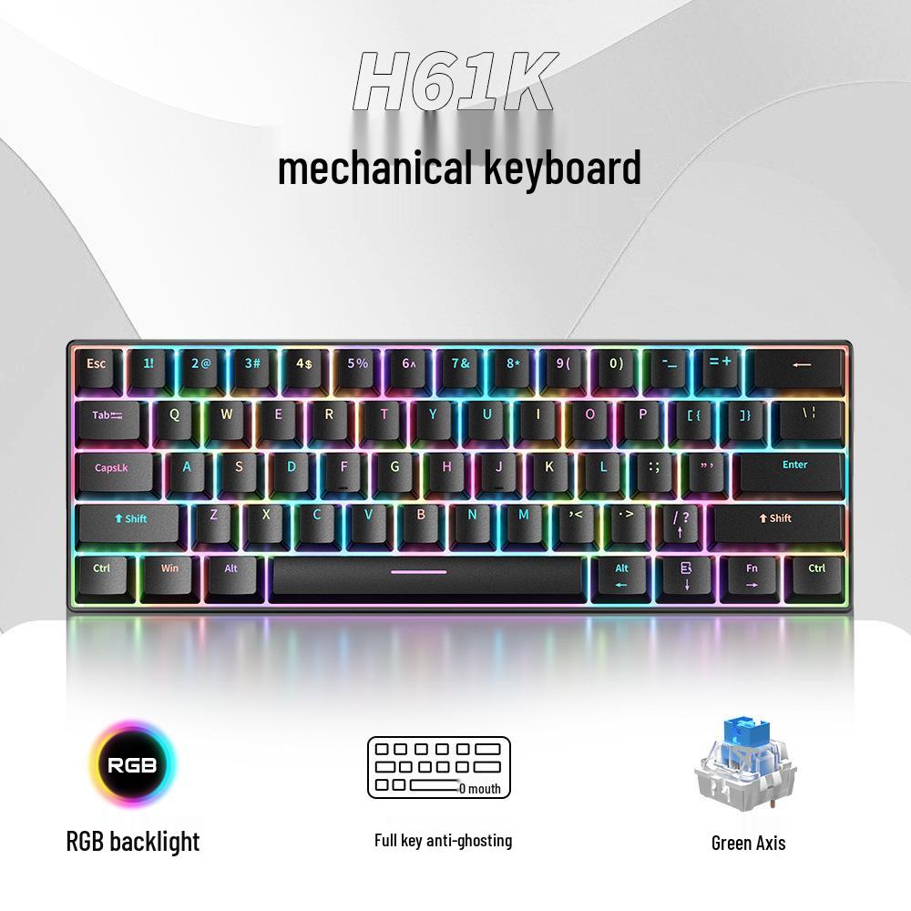 FURYCUBE TS61 Wired Custom Mechanical Gaming Keyboard with Tray Mount, 61 Keys
FURYCUBE TS61 Wired Custom Mechanical Gaming Keyboard with Tray Mount, 61 Keys