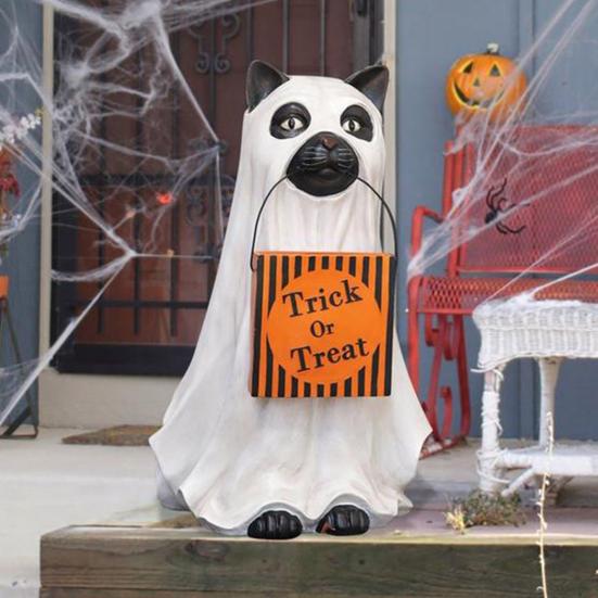 Ghost Dog Pumpkin Candy Bowl Halloween Resin Ghost Cat Treat Gift Bag Home Office Indoor Outdoor Garden Desktop Decoration Ornament Party Present
Ghost Dog Pumpkin Candy Bowl Halloween Resin Ghost Cat Treat Gift Bag Home Office Indoor Outdoor Garden Desktop Decoration Ornament Party Present