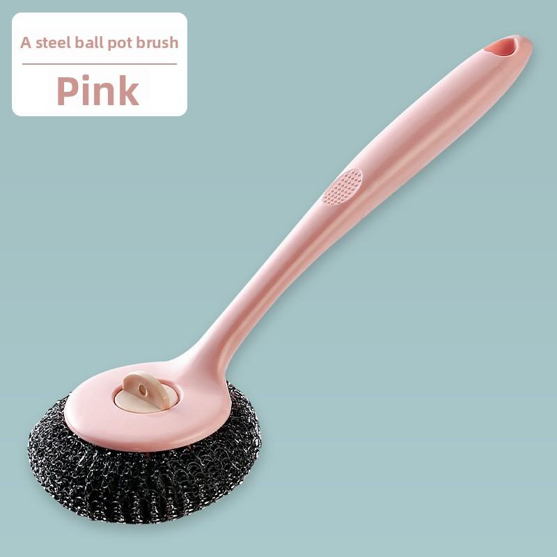 Большая кухонная щетка с длинной ручкой для мытья кастрюль и посуды для домашнего использования steel wool brush розовый
Большая кухонная щетка с длинной ручкой для мытья кастрюль и посуды для домашнего использования steel wool brush розовый