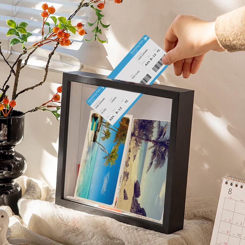 Travel souvenir box transparent postcard storage box photo frame suitable for concerts and airline tickets souvenir storage
Travel souvenir box transparent postcard storage box photo frame suitable for concerts and airline tickets souvenir storage