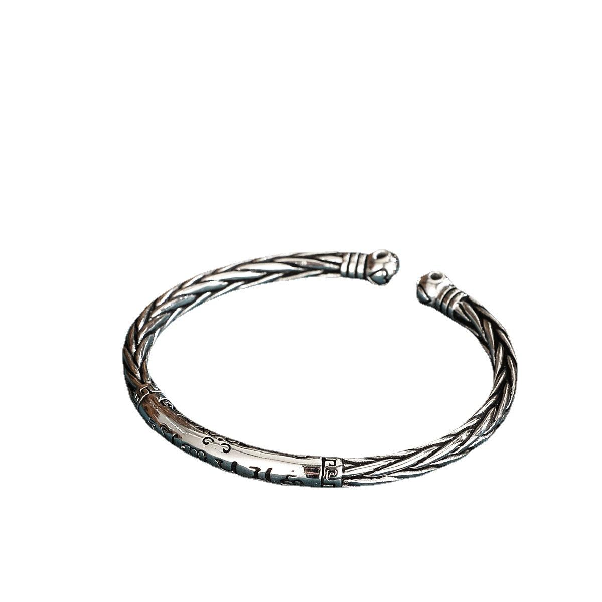 Новый браслет Sutra с открытым сердцем, классический серебряный браслет в стиле ретро с медным покрытием в качестве подарка на день рождения для друзей Adjustable size
Новый браслет Sutra с открытым сердцем, классический серебряный браслет в стиле ретро с медным покрытием в качестве подарка на день рождения для друзей Adjustable size