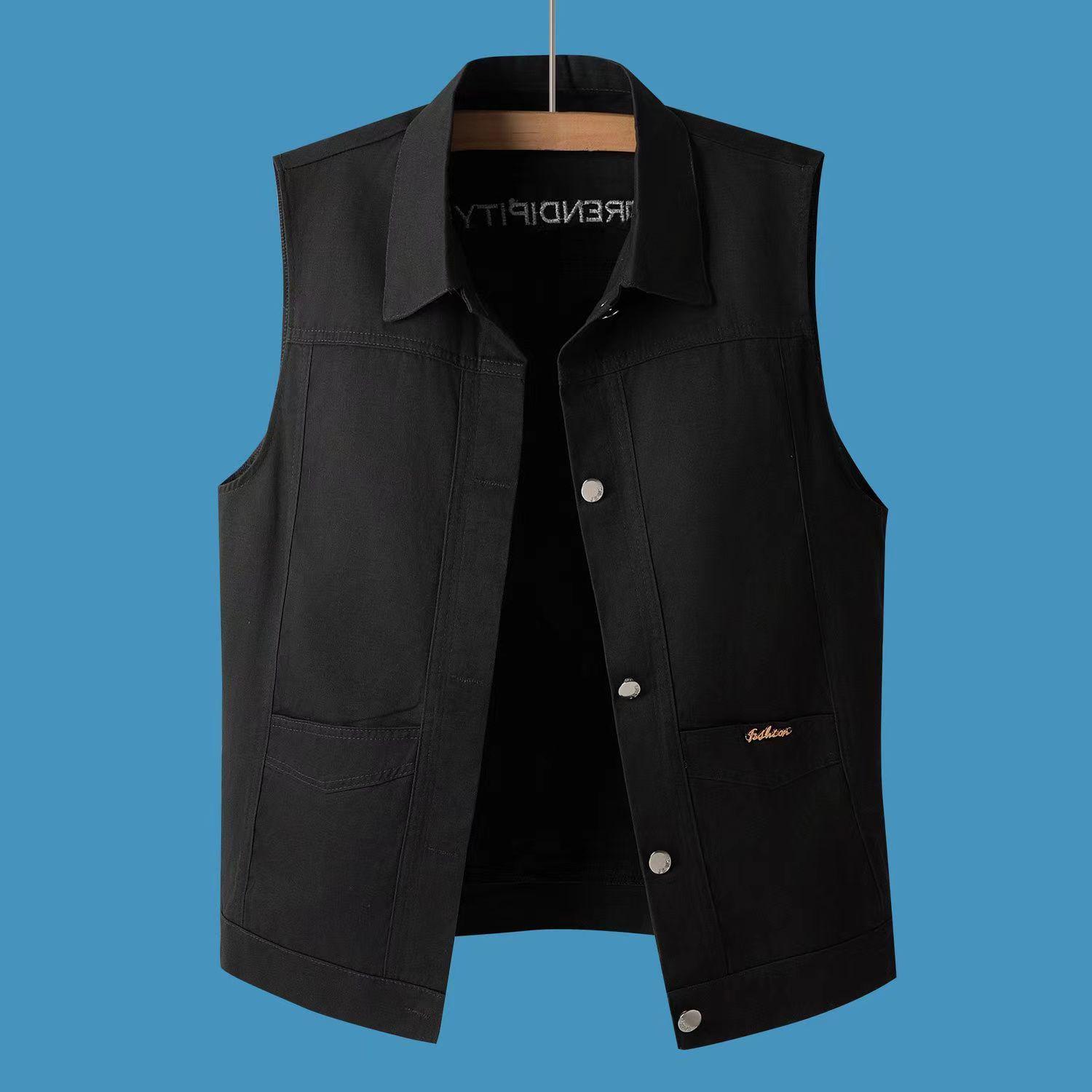 Men s Retro Multi-Pocket Japanese Streetwear Workwear Vest - Loose BF Style Casual Sleeveless Jacket L чорний
Men s Retro Multi-Pocket Japanese Streetwear Workwear Vest - Loose BF Style Casual Sleeveless Jacket L чорний