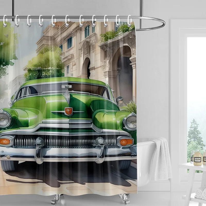 Car Illustration Shower Curtain Waterproof Bathroom Shower Curtain Modern Simple Bathroom Decoration With Hooks W90xH180cm
Car Illustration Shower Curtain Waterproof Bathroom Shower Curtain Modern Simple Bathroom Decoration With Hooks W90xH180cm